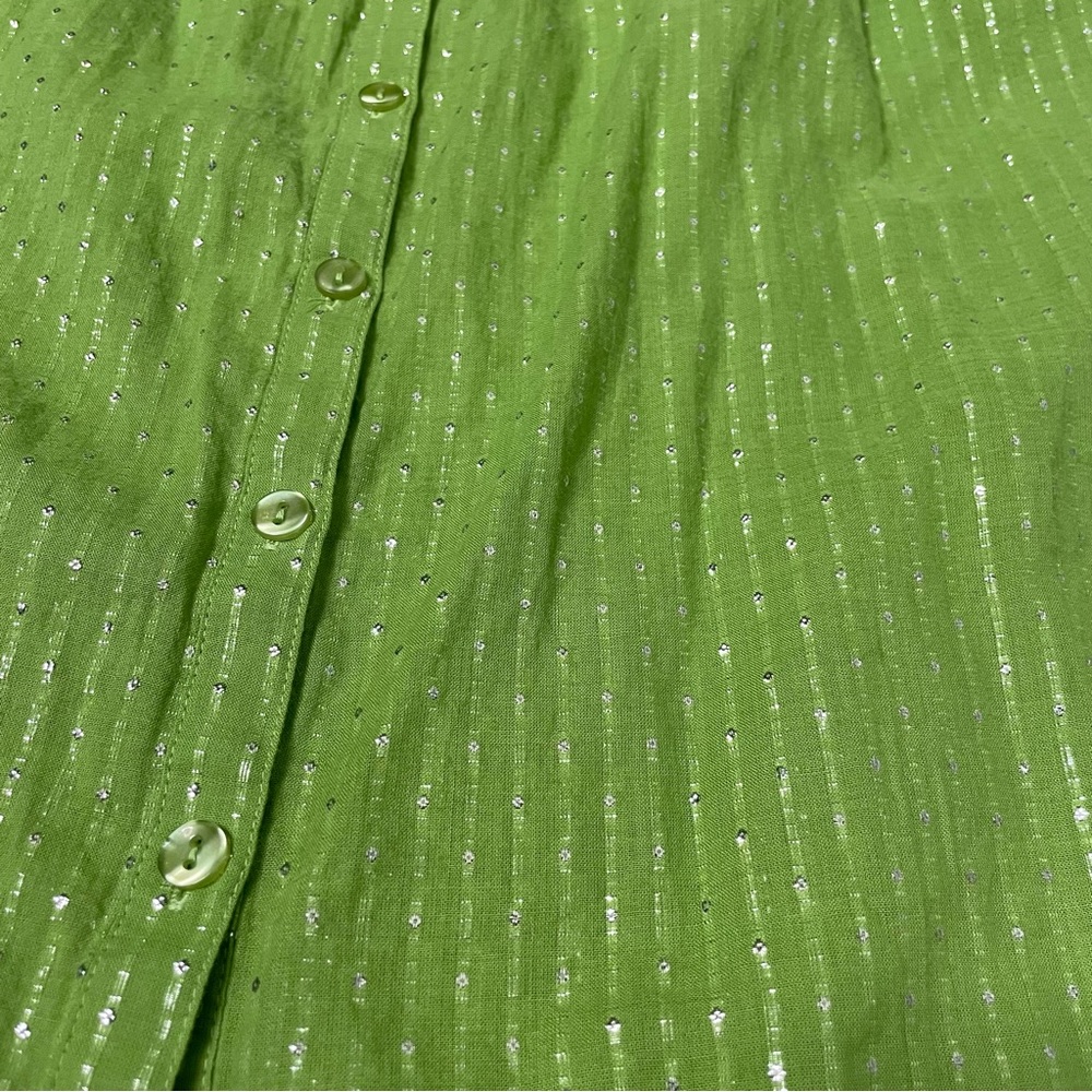 Chico’s Metallic Thread Button Down - image 7